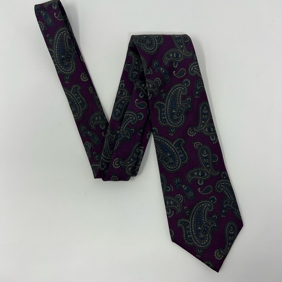 American Traditions Neck Tie, paisley, Italian‎ Silk, Made in USA, work, office - Picture 1 of 7